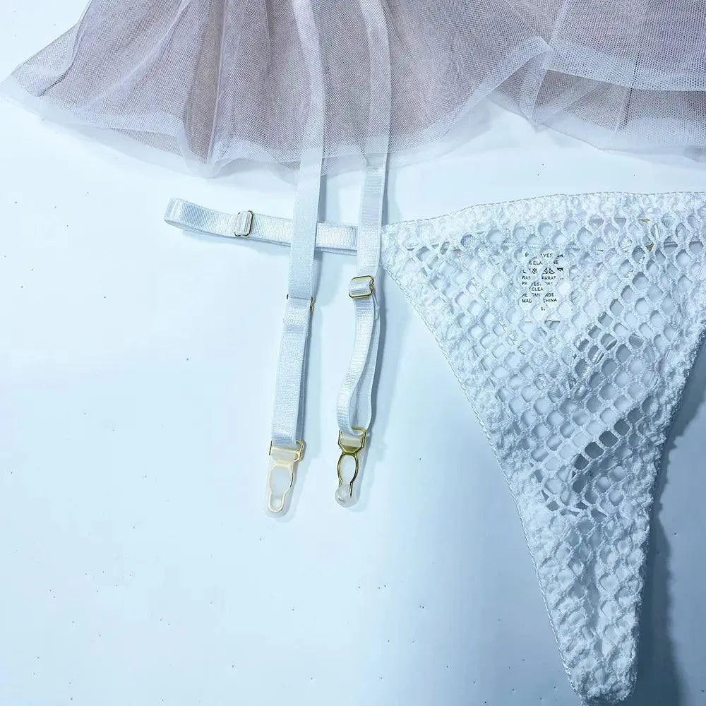 3-częściowy komplet bielizny bralette z falbanką