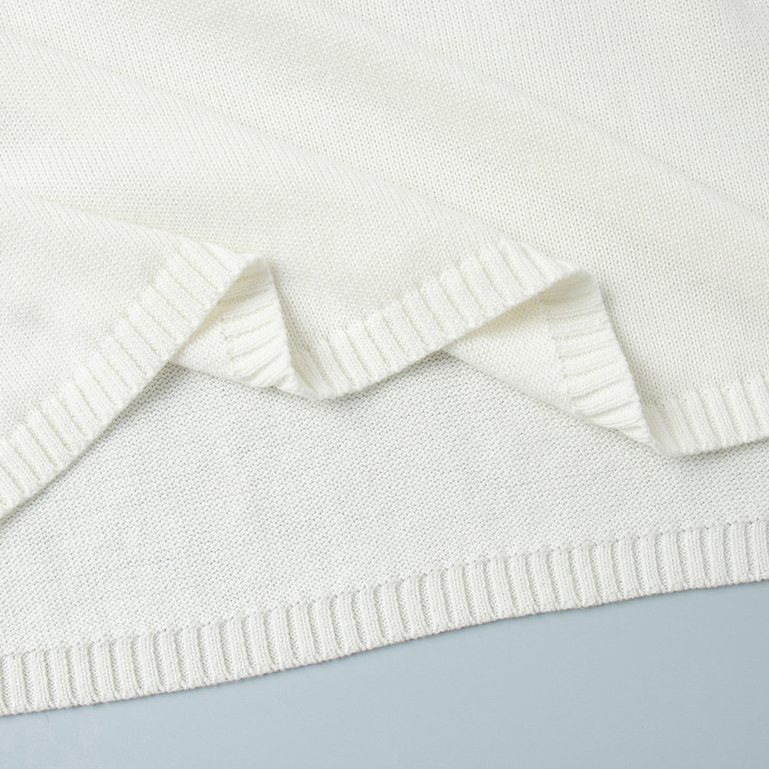 Sweter damski z odkrytymi plecami