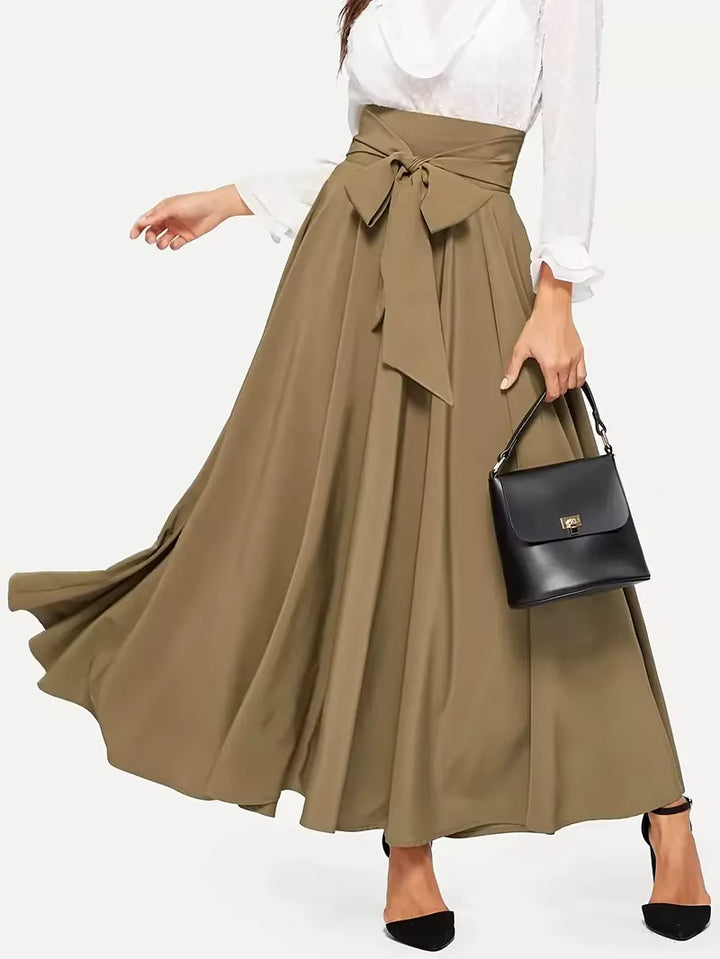 Spódnica maxi khaki