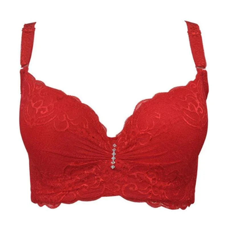 Biustonosz PLUS SIZE z ozdobną cyrkonią