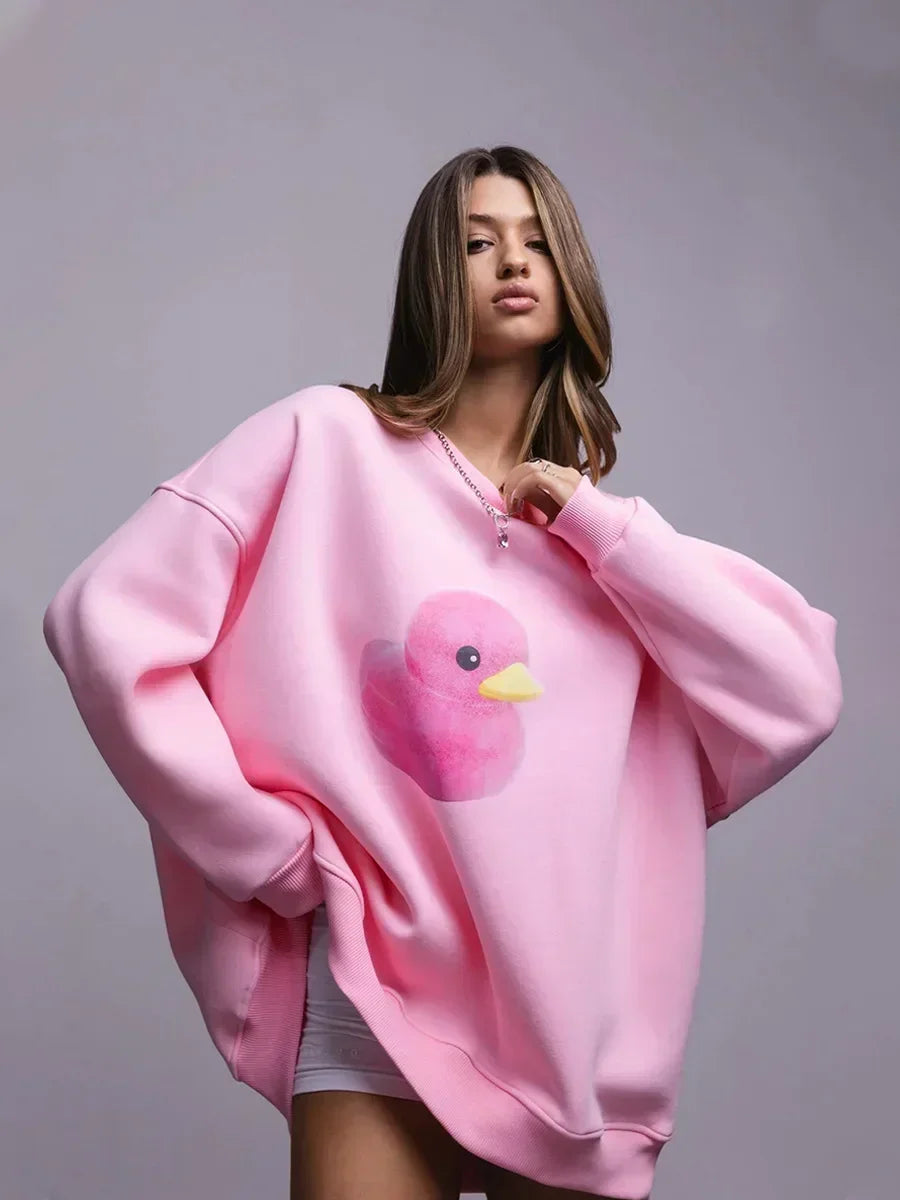 Bluza oversize z nadrukiem