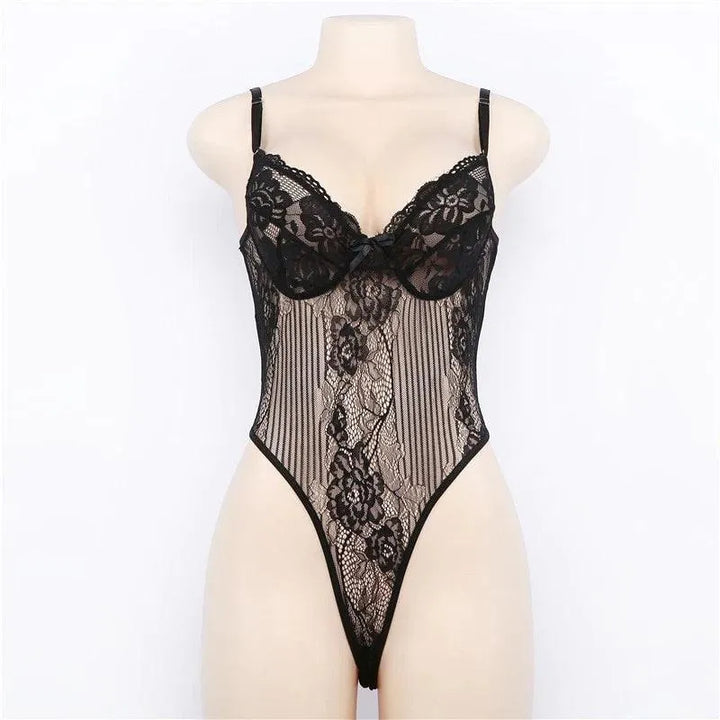 Body koronkowe transparentne