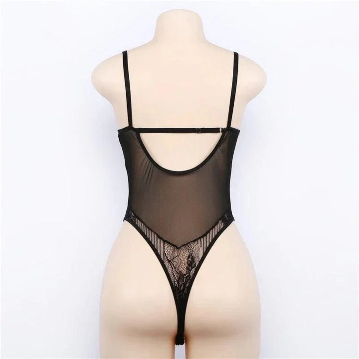 Body koronkowe transparentne