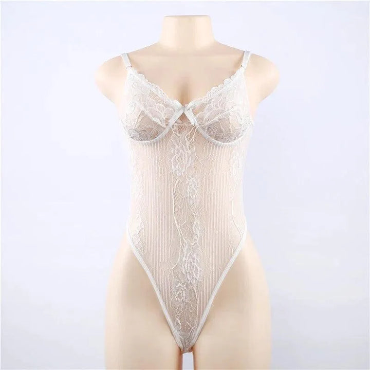 Body koronkowe transparentne
