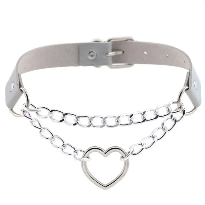 Choker z sercem