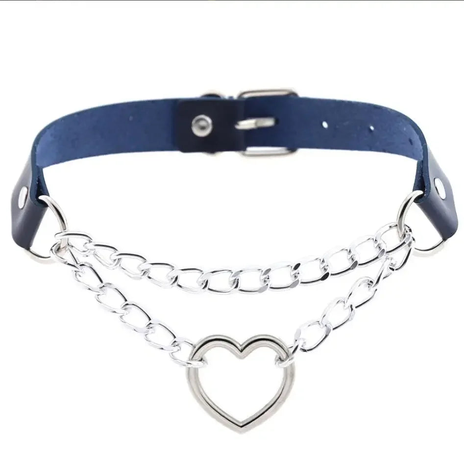 Choker z sercem