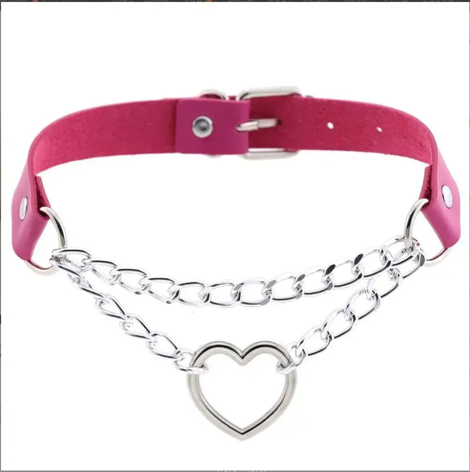 Choker z sercem