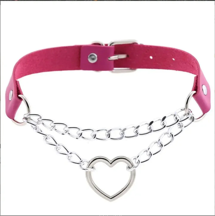 Choker z sercem