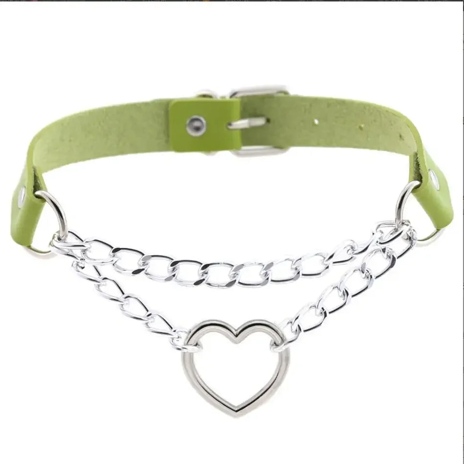 Choker z sercem