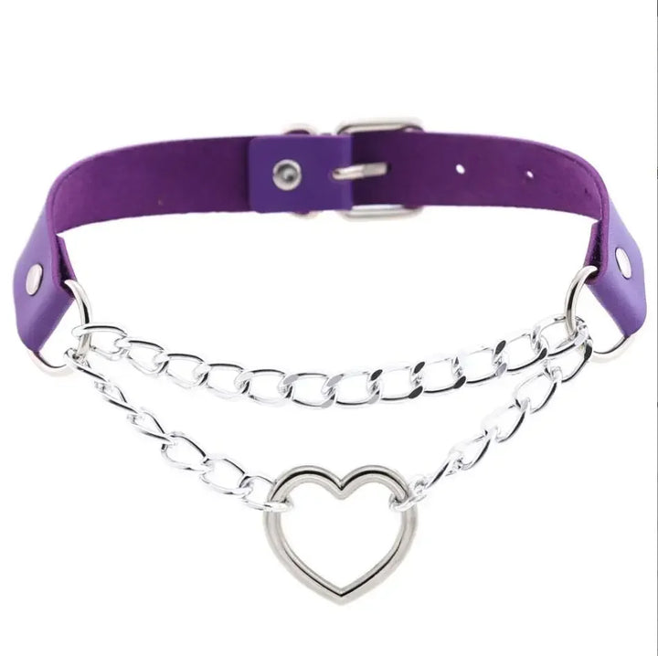 Choker z sercem