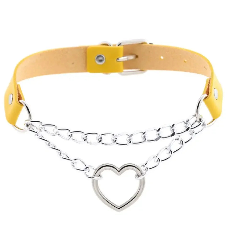 Choker z sercem