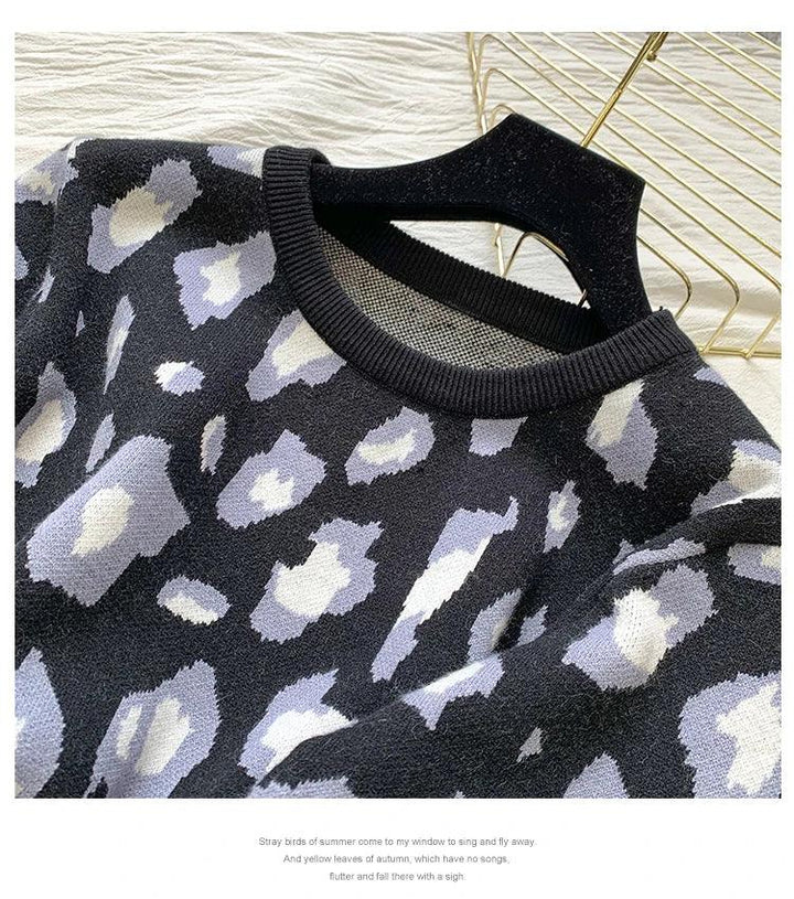 Damski komplet domowy z panterką