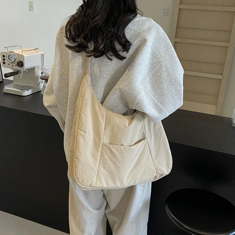 Duża nylonowa torba z kieszenią