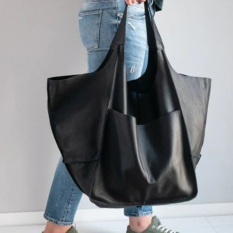 Duża torba shopper z kieszenią