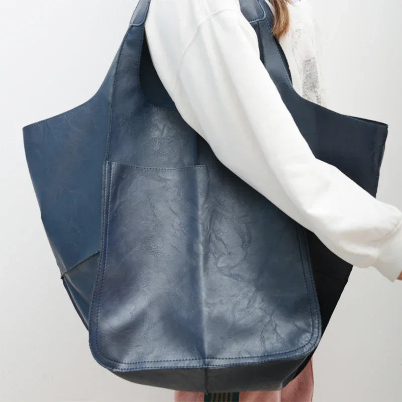 Duża torba shopper z kieszenią