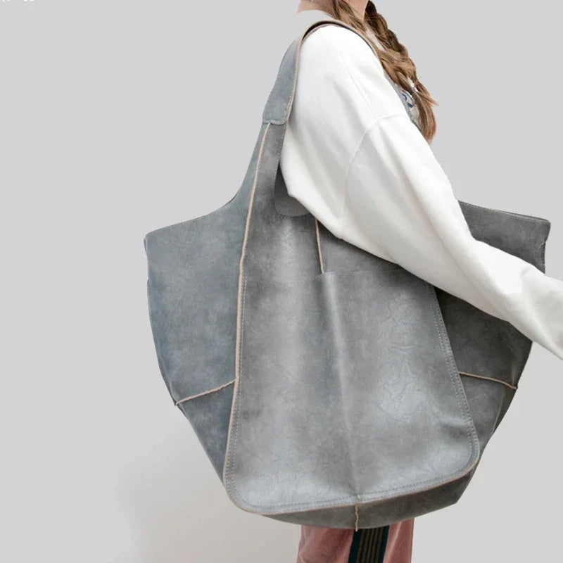 Duża torba shopper z kieszenią