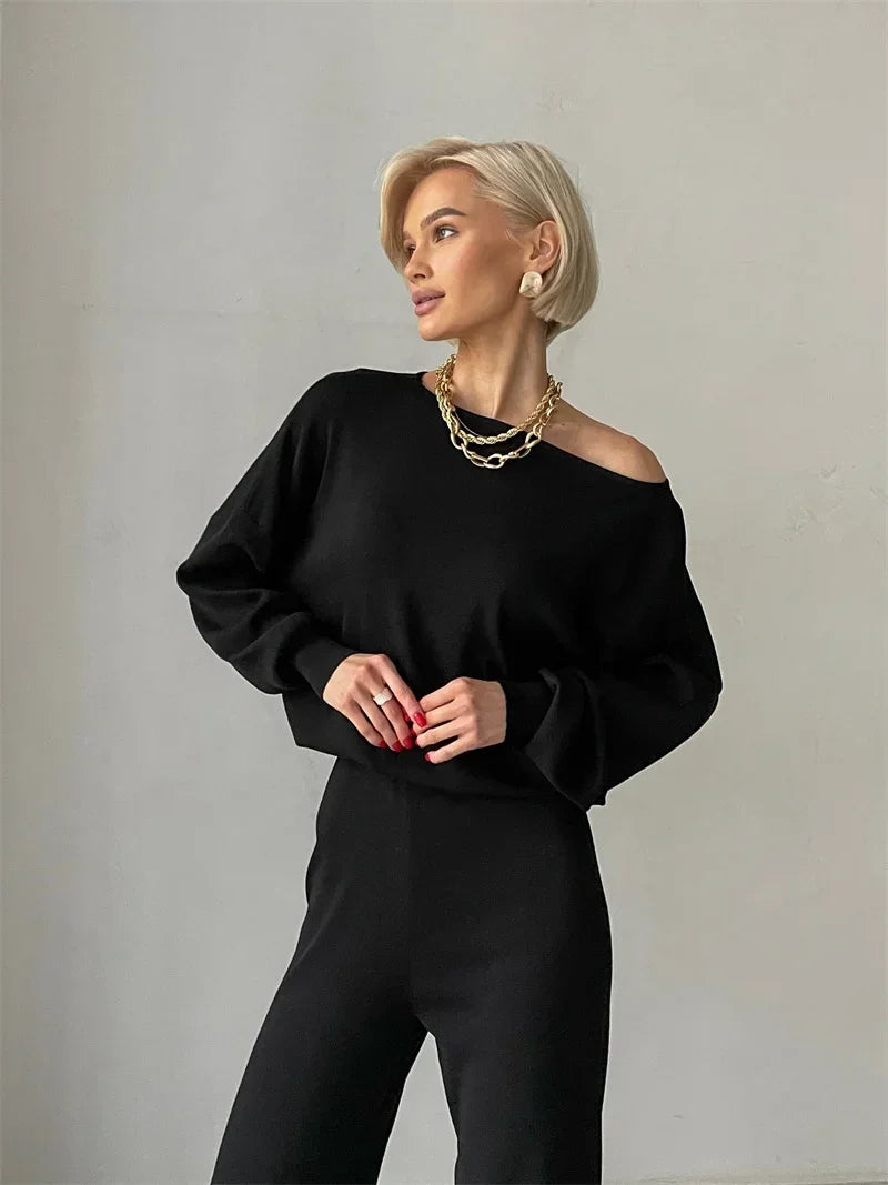 Elegancki domowy komplet damski