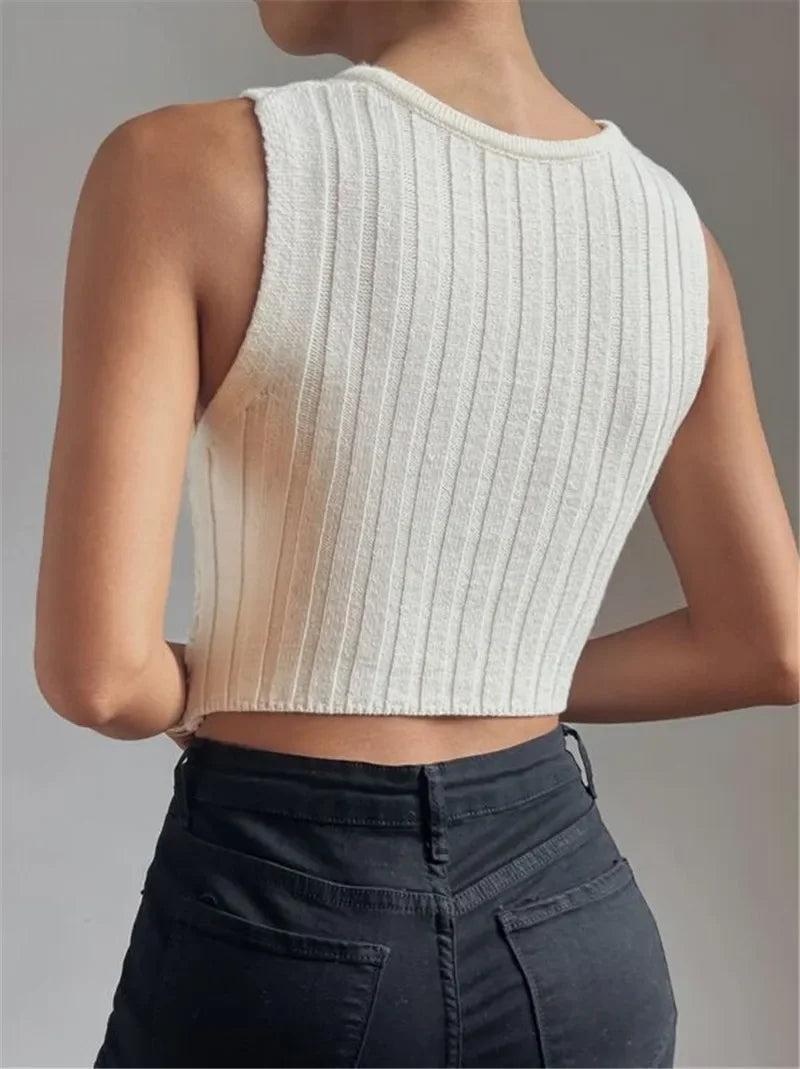 Elegancki krótki top damski
