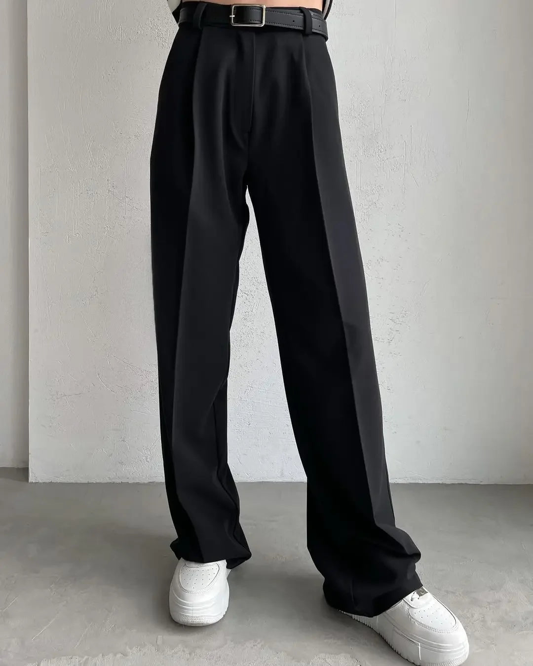 Eleganckie damskie proste spodnie