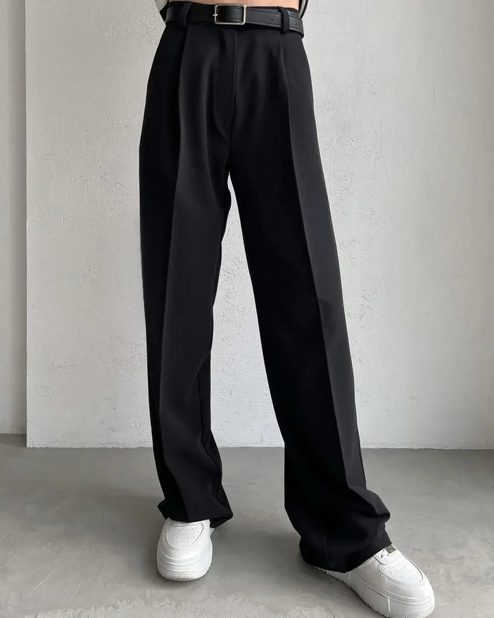 Eleganckie damskie proste spodnie