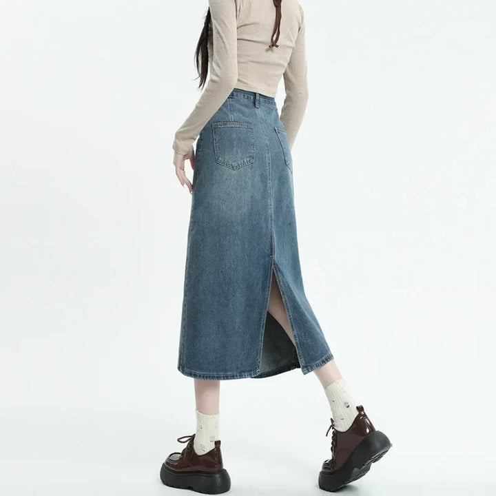Klasyczna spódnica midi jeans
