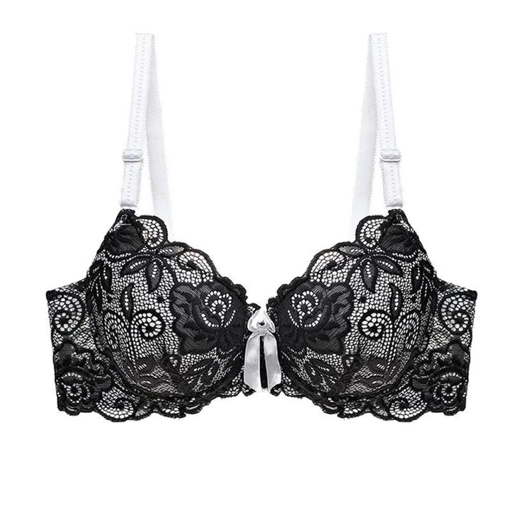 Koronkowy biustonosz Plus Size dwukolorowy