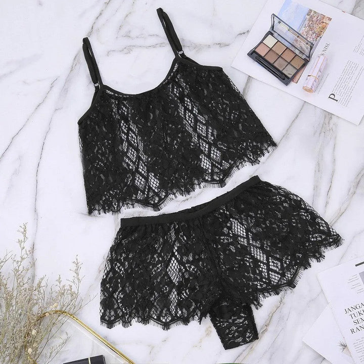 Koronkowy komplet bielizny plus size