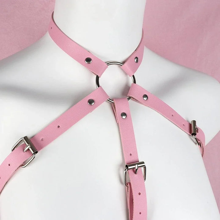 Różowy harness