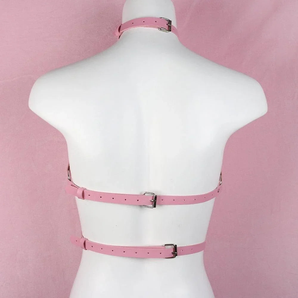 Różowy harness