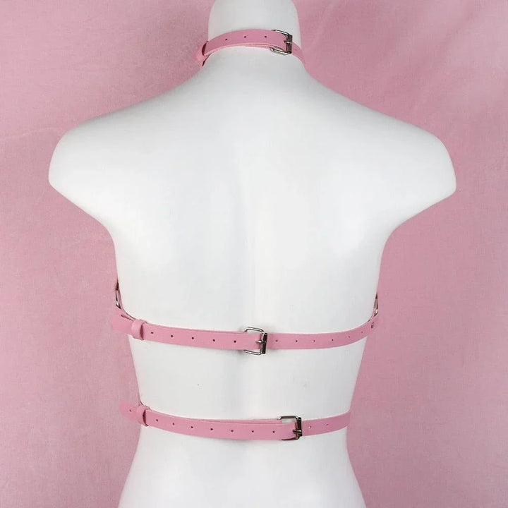 Różowy harness