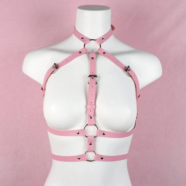 Różowy harness