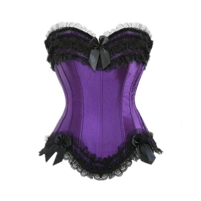 Satynowy gorset plus size