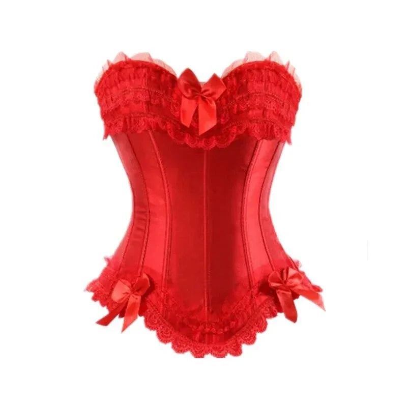 Satynowy gorset plus size