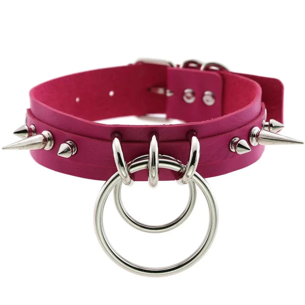 Skórzany choker