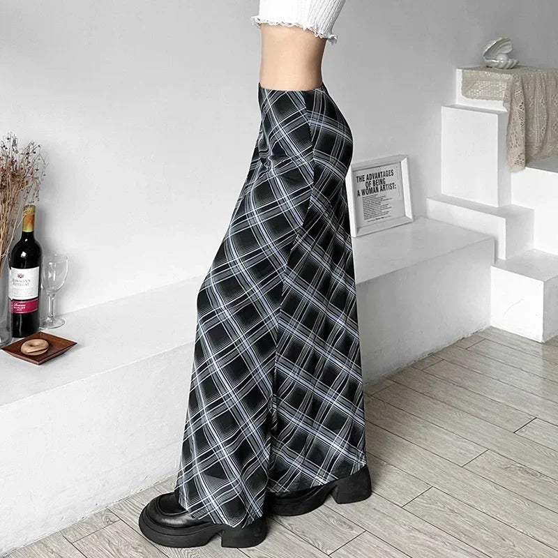 Spódnica maxi w kratę