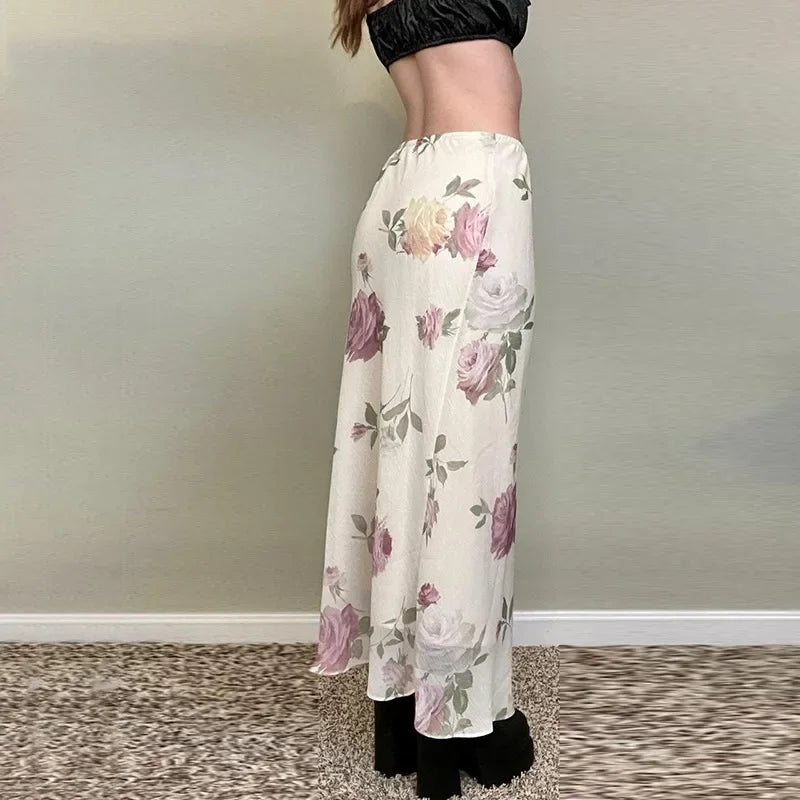 Spódnica maxi w kwiaty