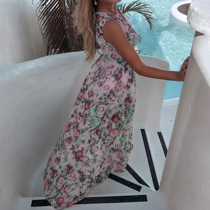 Sukienka maxi w kwiaty